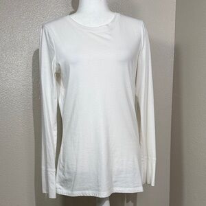 Mossimo Supply Co. Cream Long Sleeve Tee
